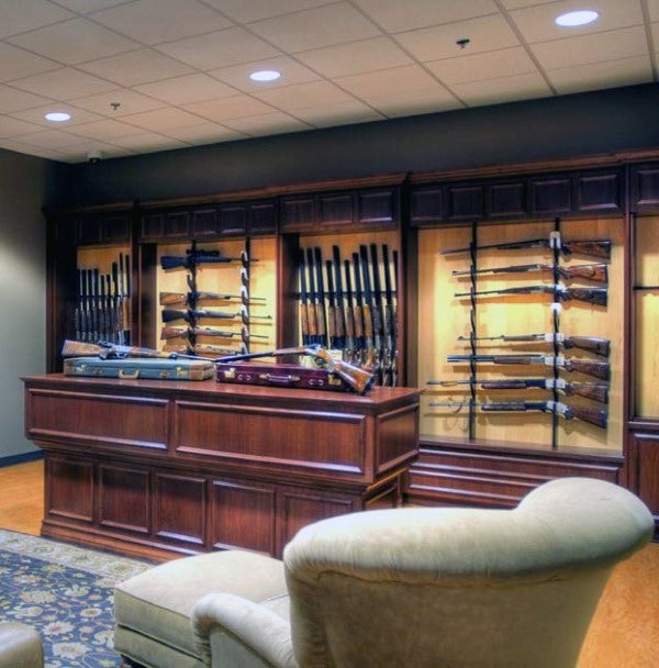beautiful-gun-room-design-with-table-in-middle