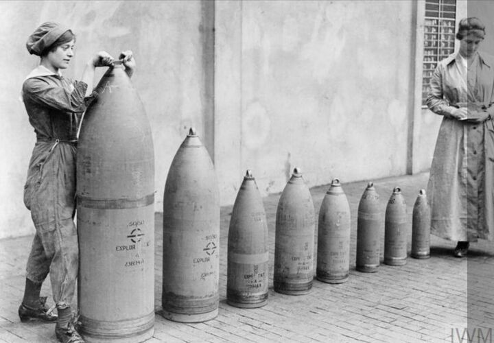 80 cm Gun Shell, Inside the Imperial War Museum in London, …