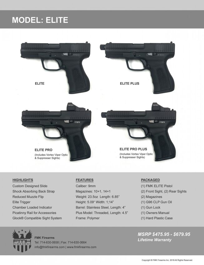 FMK Firearms Releasing NEW Series of Elite Race Pistols -The Firearm Blog