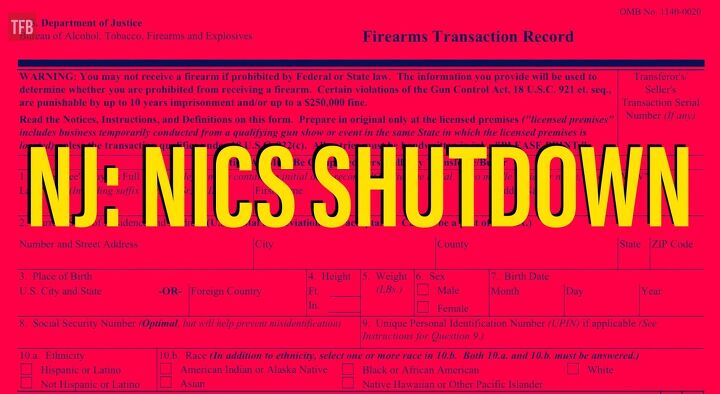 NJ NICS Check Shutdown; IL Gun Businesses Are Essential