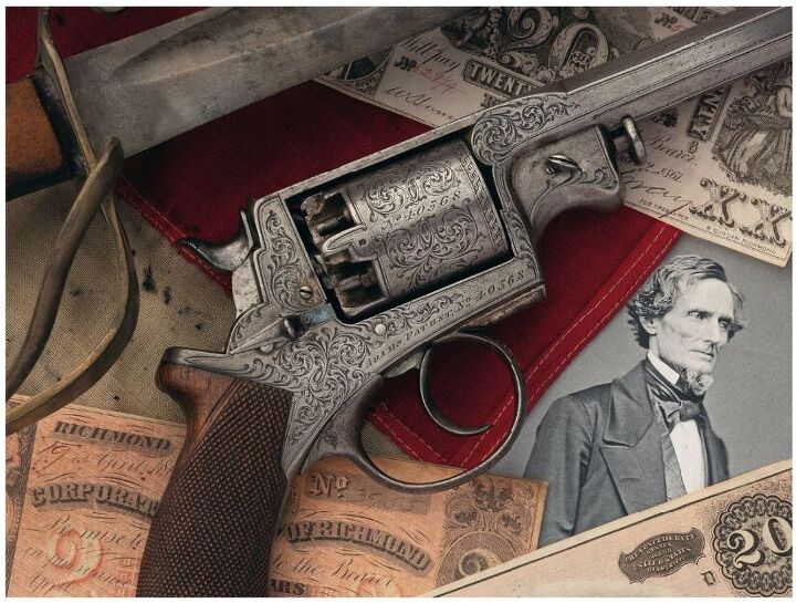 Wheelgun Wednesday Jefferson Davis Capture Beaumont Adams